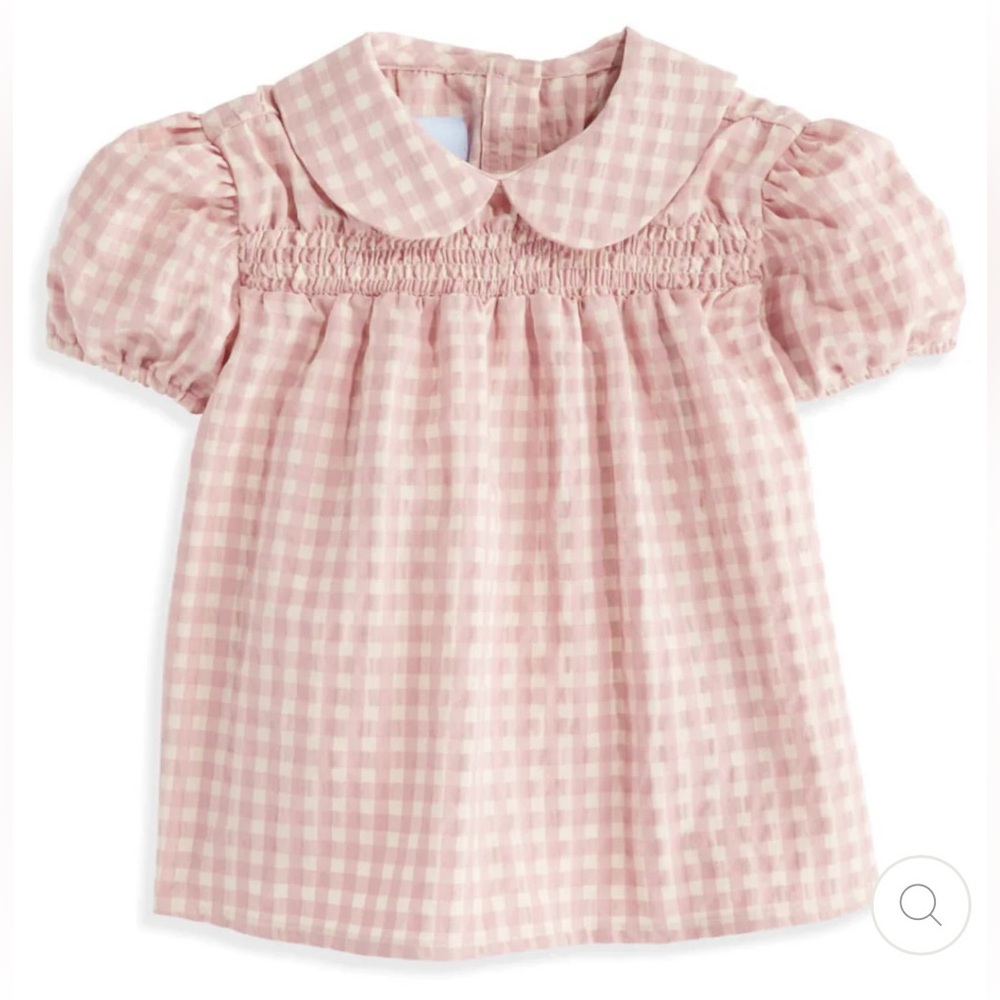 Bella Bliss Peter Pan Blouse | Wisteria Check | size 5 | NWT